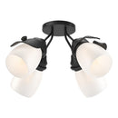 Hubbardton Forge - 121371-SKT-10-GG0330 - Four Light Semi-Flush Mount - Lapas - Black