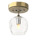Hubbardton Forge - 121372-SKT-86-86-ZM0709 - One Light Semi-Flush Mount - Ume - Modern Brass