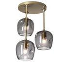 Hubbardton Forge - 121373-SKT-86-YL0709 - Three Light Semi-Flush Mount - Ume - Modern Brass