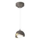 Hubbardton Forge - 161183-SKT-STND-07-86-GG0711 - One Light Mini Pendant - Brooklyn - Dark Smoke