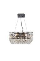 Elegant Lighting - V2032D20BK/RC - 12 Light Chandelier - Maxime - Black And Clear