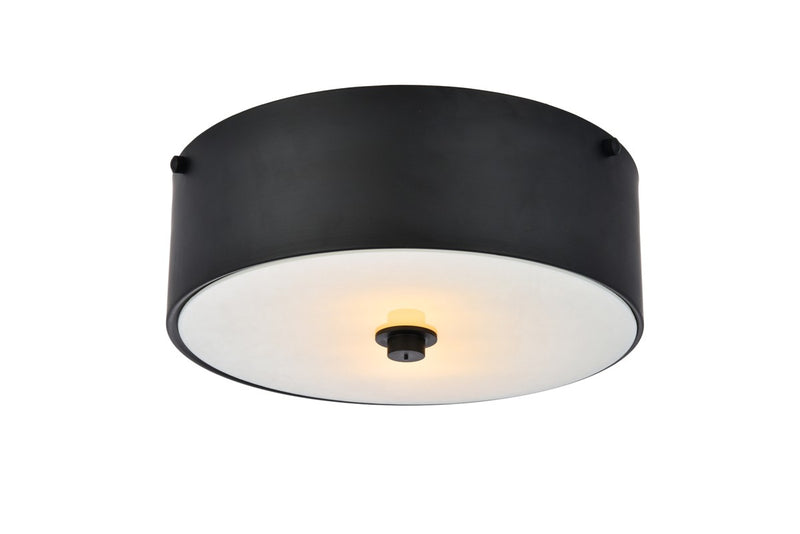 Elegant Lighting - LD6024 - Two light Flush Mount - Hazen - flat black
