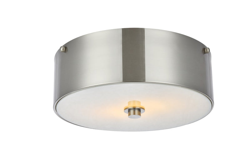 Elegant Lighting - LD6025 - Two light Flush Mount - Hazen - burnished nickel