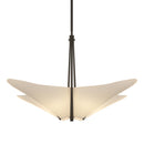 Hubbardton Forge - 133305-SKT-MULT-07-SH1995 - Four Light Pendant - Kirigami - Dark Smoke