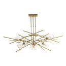 Hubbardton Forge - 137750-SKT-STND-86-ZM0588 - Six Light Pendant - Griffin - Modern Brass