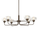 Hubbardton Forge - 137840-SKT-MULT-05-YE0592 - Six Light Pendant - Nola - Bronze
