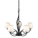 Hubbardton Forge - 103040-SKT-10-GG0236 - Five Light Chandelier - Flora - Black