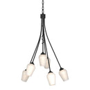 Hubbardton Forge - 103043-SKT-10-GG0303 - Six Light Chandelier - Flora - Black
