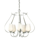 Hubbardton Forge - 103045-SKT-85-GG0303 - Five Light Chandelier - Flora - Sterling