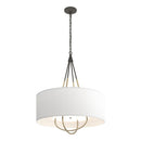 Hubbardton Forge - 104230-SKT-20-86-SF2811 - Four Light Pendant - Loop - Natural Iron