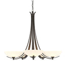 Hubbardton Forge - 101261-SKT-07-GG0123 - Five Light Chandelier - Aegis - Dark Smoke