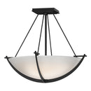 Hubbardton Forge - 124555-SKT-10-GG0020 - Three Light Semi-Flush Mount - Compass - Black