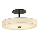 Hubbardton Forge - 126803-LED-07-SH1971 - LED Semi-Flush Mount - Disq - Dark Smoke