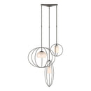 Hubbardton Forge - 136330-SKT-STND-07-GG0490 - Three Light Pendant - Interlude - Dark Smoke