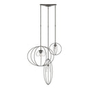 Hubbardton Forge - 136330-SKT-STND-07-II0490 - Three Light Pendant - Interlude - Dark Smoke