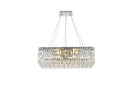Elegant Lighting - V2034D24C/RC - Six Light Chandelier - Maxime - Chrome