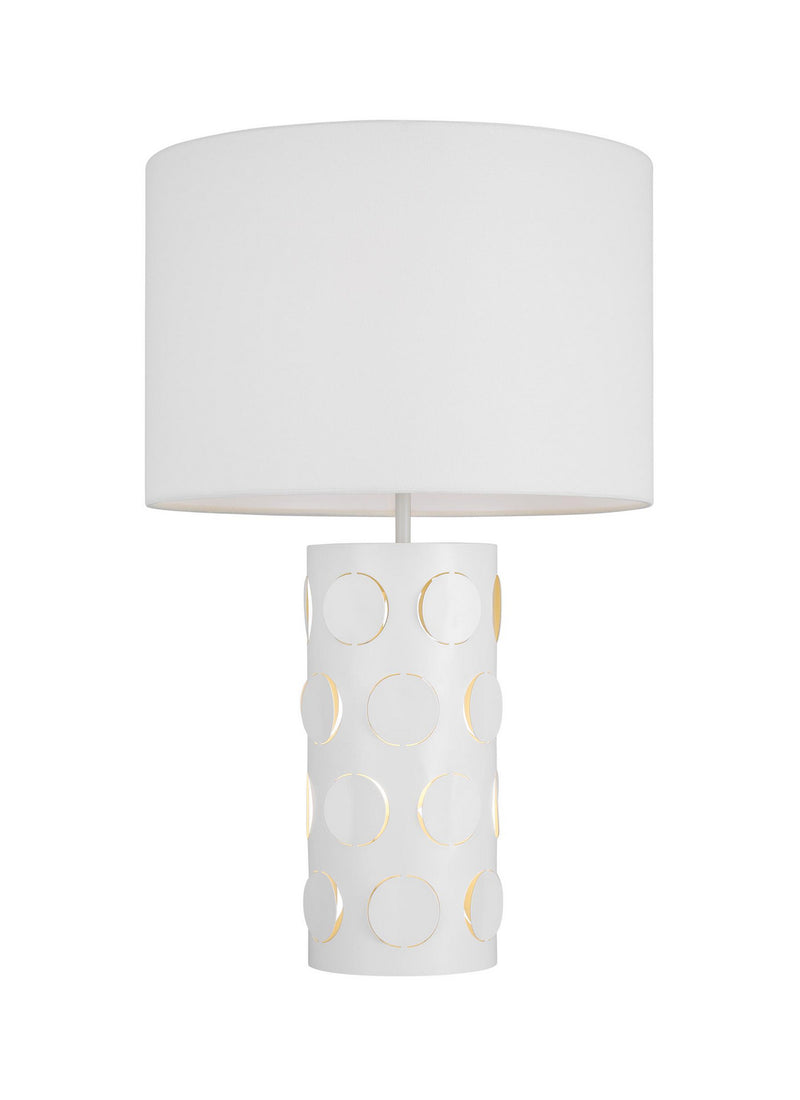 Two Light Table Lamp<br /><span style="color:#4AB0CE;">Entrega: 4-10 dias en USA</span><br /><span style="color:#4AB0CE;font-size:60%;">PREGUNTE POR ENTREGA EN PANAMA</span><br />Collection: Dottie<br />Finish: Matte White