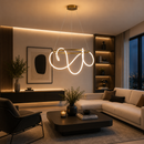 Lámpara Colgante Decorativa Con Luz Led 65W Acabado Brass Plated/ Metal Silicon.