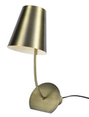 LÁMPARA DE MESA 1XE27-40W (NO INCLUIDO) 100-240V, PANTALLA BRONCE + ACABADO BRONCE.