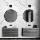 LÁMPARA MODERNA DE PARED LED 15W, INTERRUPTOR CCT PARA ELEGIR TONALIDAD DE LUZ: 30K,40K,60K, 110-240V, 50-60HZ,  IP44, ACABADO NEGRO.