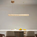 LÁMPARA DE TECHO COLGANTE LED CRISTAL 40W, EMITE 3000LM, TONALIDAD 3000K,110-240V.