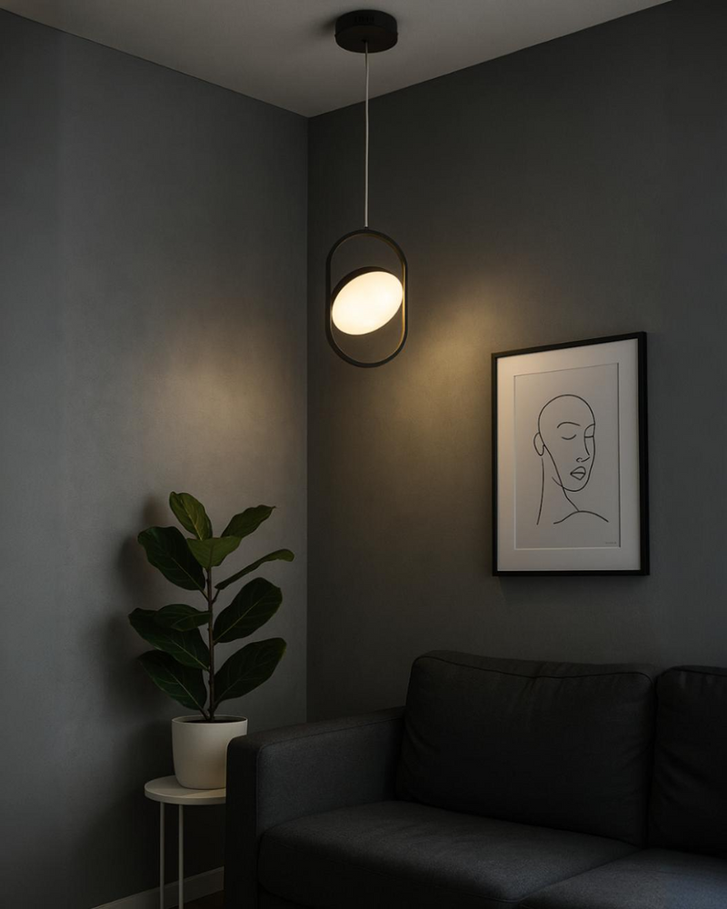 LÁMPARA MODERNA DE TECHO COLGANTE LED 7W , TONALIDAD 3000K, 110-240V / 50-60HZ, GRADO DE PROTECCION 1P20.