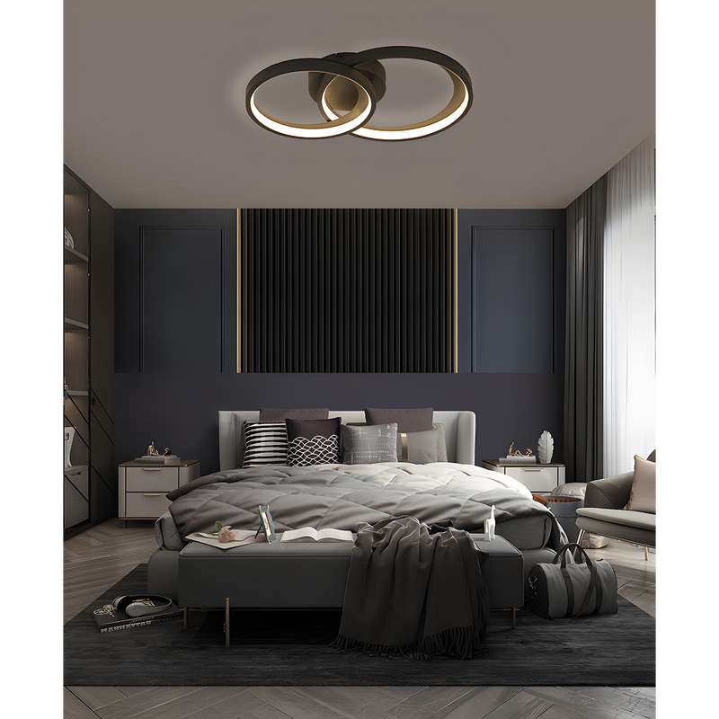 LÁMPARA DE TECHO DECORATIVA LED 30W, INTERRUPTOR CCT PARA ELEGIR TONALIDAD DE LUZ: 30K,40K,60K, 110-240V 50-60HZ GRADO DE PROTECCION IP20