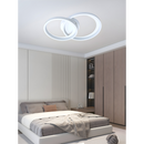 LÁMPARA DE TECHO DECORATIVA LED 30W, INTERRUPTOR CCT PARA ELEGIR TONALIDAD DE LUZ: 30K,40K,60K, 110-240V 50-60HZ GRADO DE PROTECCION IP20, ACABADO BLANCO.