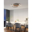 LÁMPARA DE TECHO MODERNA DECORATIVA LED 82W, INTERRUPTOR CCT 30K,40K,60K,  110-240V, 50-60HZ, ACABADO NEGRO.