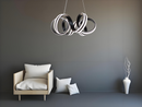Lámpara Colgante Decorativa Con Luz Led 55W Acabado Black/ Die Cast Aluminium Silicon.