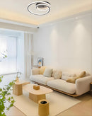 LÁMPARA DE TECHO DECORATIVA LED 44W,  INTERRUPTOR CCT PARA ELEGIR TONALIDAD DE LUZ: 3000K,4000K,6000K, 110-240V,50-60HZ, GRADO DE PROTECCION IP20, ACABADO NEGRO.