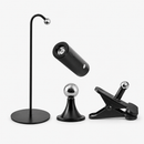 Lámpara De Mesa Recargable Táctil Multifuncional Con Luz Led Recargable 2W 4000K Acabado Black/ Metal.