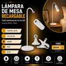 Lámpara De Mesa Recargable Táctil Multifuncional Con Luz Led Recargable 2W 4000K Acabado White/ Metal.