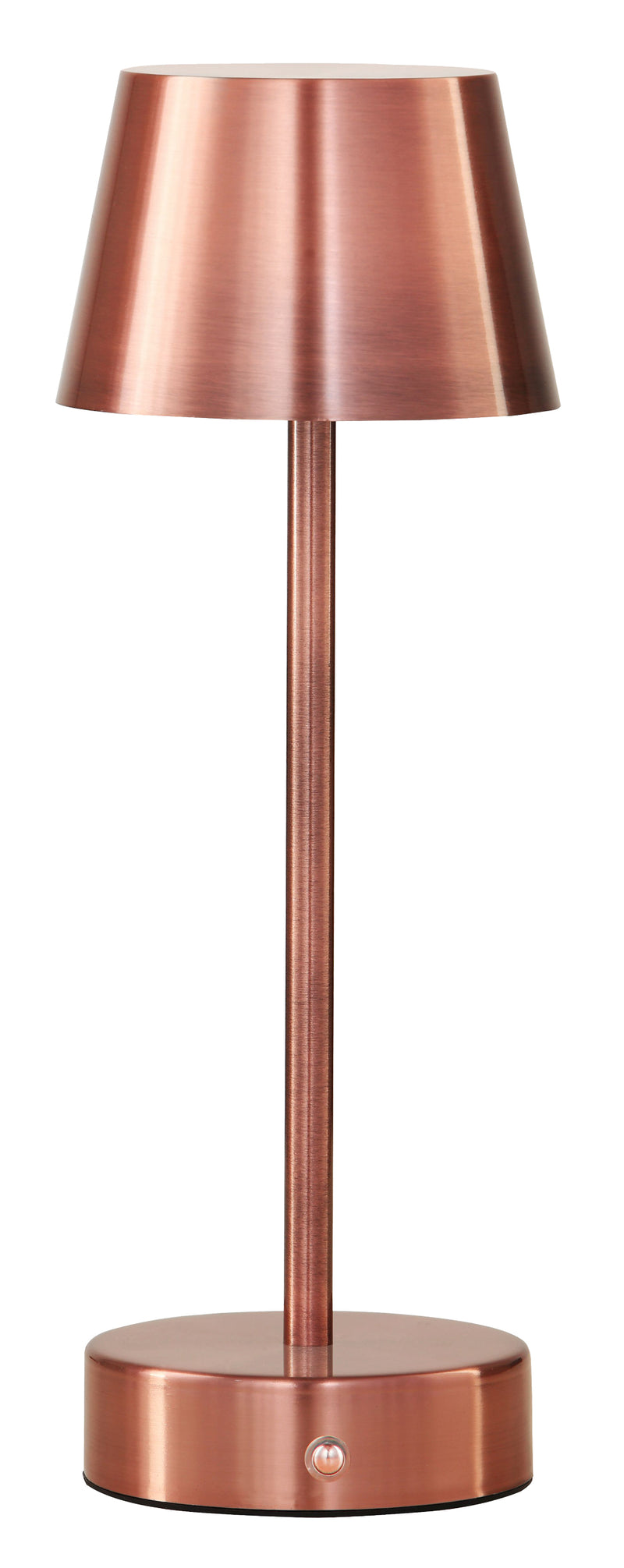 LÁMPARA DE MESA LED RECARGABLE 2W, CCT,30,40,60K, GRADO DE PROTECCION IP20, ACABADO COPPER.