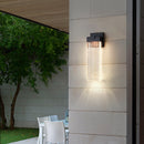 Lámpara De Pared Decorativa Con Luz Led 11W Acabado Black/ Die Cast Aluminium Cristal.