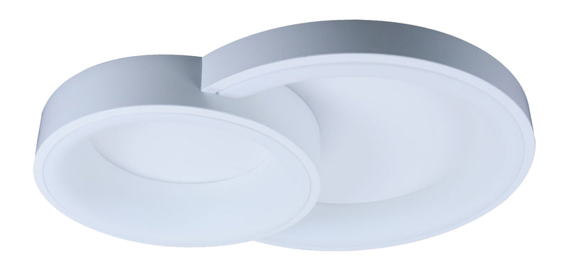 LÁMPARA DE TECHO DECORATIVA LED 40W, INTERRUPTOR PARA ELEGIR TONALIDAD DE  LUZ CCT:30K,40K,60K, 110-240V, 50-60HZ, GRADO DE PROTECCION IP20, ACABADO BLANCO.