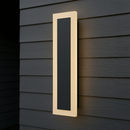 LÁMPARA PARED EXTERIOR MODERNA LED 12W, 3000K, 100-240V/ 50-60HZ, IP65, ACABADO NEGRO.