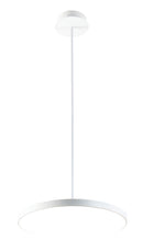 LÁMPARA DE TECHO COLGANTE DECORATIVA LED 29W,2500LM INTERRUPTOR CCT 30K.40, 60K, 110-240V 50-60HZ, ACABADO BLANCO.