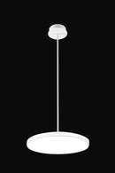 LÁMPARA DE TECHO COLGANTE DECORATIVA LED 75W,4500LM INTERRUPTOR CCT 30K,40K,60K, 110-240V 50-60HZ, IP20,ACABADO BLANCO METAL + ACRILICO.