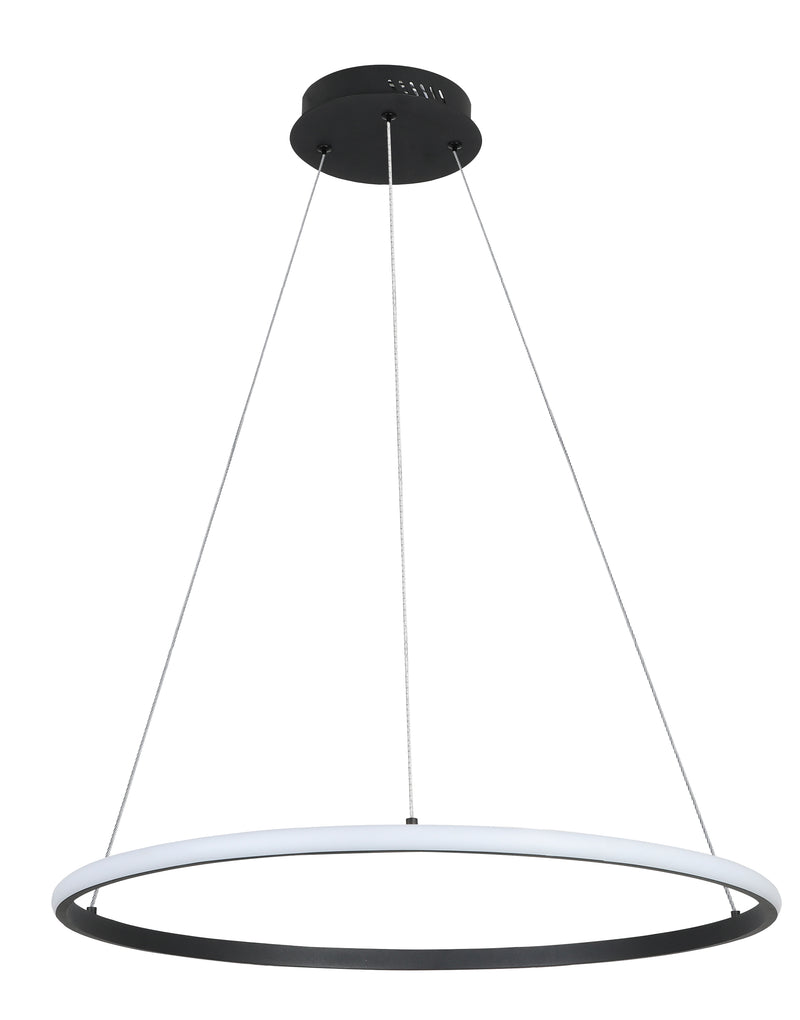 LÁMPARA MODERNA DE TECHO COLGANTE LED 30W, TONALIDAD 3000K, 110-240V  50-60HZ.