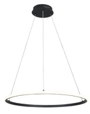 LÁMPARA MODERNA DE TECHO COLGANTE LED 40W, TONALIDAD 3000K, 110-240V, 50-60HZ, GRADO DE PROTECCION IP20.