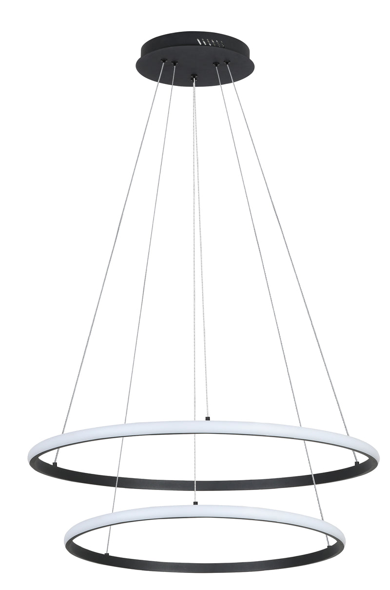 LÁMPARA MODERNA DE TECHO COLGANTE LED 70W, TONALIDAD 3000K, 110-240V, 50-60HZ, GRADO DE PROTECCION IP20