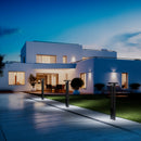 LÁMPARA TIPO BOLARDO EXTERIOR LED MODERNA 14W, TONALIDAD DE 3000K, 110-240V/ 50-60HZ, ACABADO NEGRO MATE.