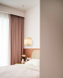 Lámpara De Pared  Decorativa 1Xe27-40W Acabado Beige/ Ratan De Papel Tejido.