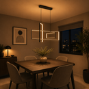 Lámpara Colgante Decorativa Con Luz Led 60W Acabado Black / Hierro Die Cast Aluminum Pvc.