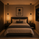 Lámpara Colgante Decorativa Con Luz Led 10W Acabado Black / Hierro Die Cast Aluminum Pvc.