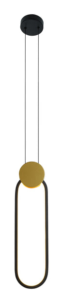 LÁMPARA DE TECHO MODERNA COLGANTE LED 10W,  TONALIDAD 3000K, 100-240V, 50-60HZ, GRADO DE PROTECCION IP20.