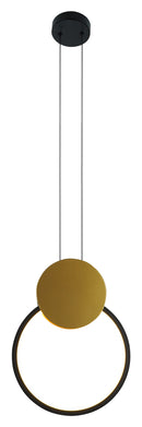 LÁMPARA DE TECHO MODERNA COLGANTE LED 10W, TONALIDAD 3000K, 100-240V, 50-60HZ, GRADO DE PROTECCION IP20.