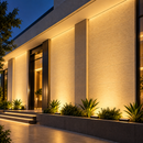 Reflector Lineal Wall Washer Con Luz Led 36W Acabado Gray/Die Cast Aluminium.
