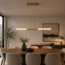 Lámpara Colgante Decorativa Con Luz Led 21W Acabado Golden / Vidrio Die Cast Aluminum.
